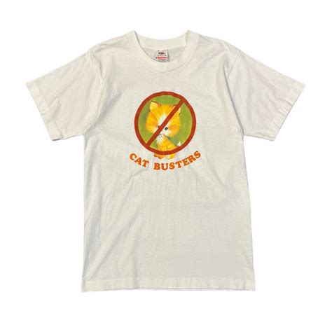 "1990s vintage CAT BUSTERS print T-shirt" | NER ネル 下北沢 古着屋 vintage junk ...