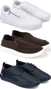 SPORTER Combo pack of 3 casual, sneakers and loafers shoes for men ...