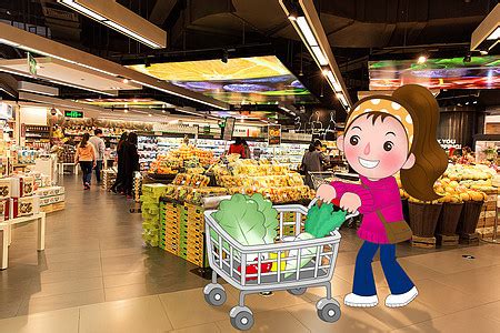 超市货架百货购物消费摄影图配图高清摄影大图-千库网