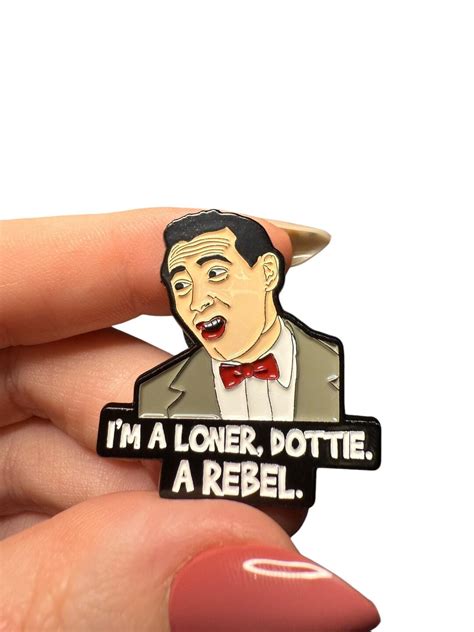 Pee-wee Herman Enamel Pin Pee-wee's Big Adventure Pin I'm a Loner ...