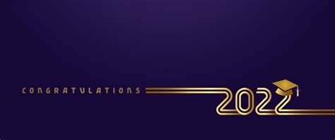 Klasse van 2022 jaar afstuderen horizontale kaart Klasse uit evenement ...