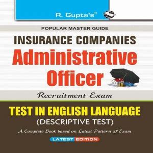 Insurance Companies: Administrative Officer Recruitment Exam Guide ...