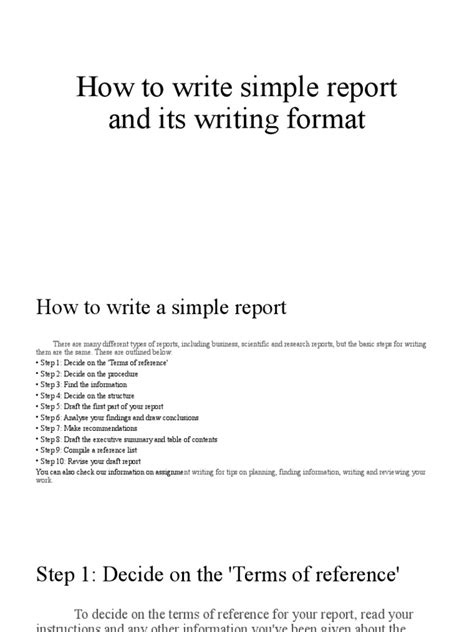 Image result for How to Write a Simple Report