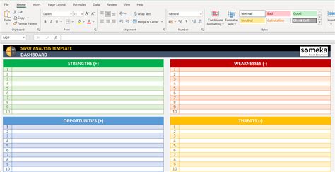 Image result for Excel SWOT