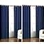 Buy Exporthub 2 Piece Eyelet Polyester Door Curtain Set - 7ft, Cream ...