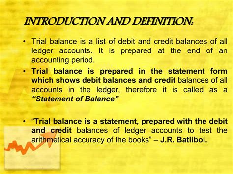 Topic 8 trial balance | PPTX