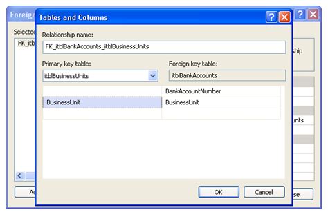 Image result for Add Foreign Key SQL Server Management Studio