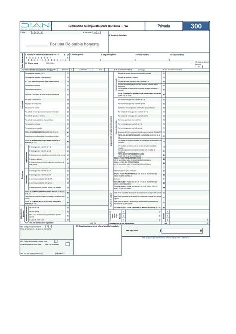 Formulario 300 Completo - 1. Año 2 0 2 3 3. Período 0 1 4. Número de ...