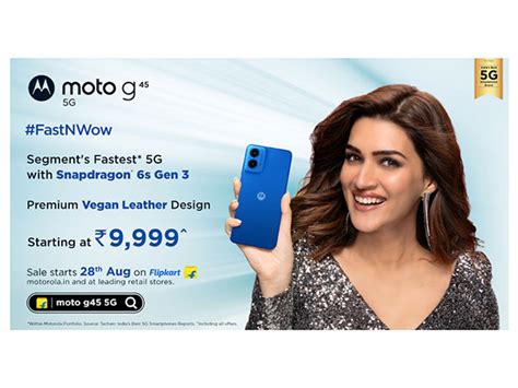 Motorola Launches moto g45 5G - the Segment's Fastest* 5G Smartphone ...