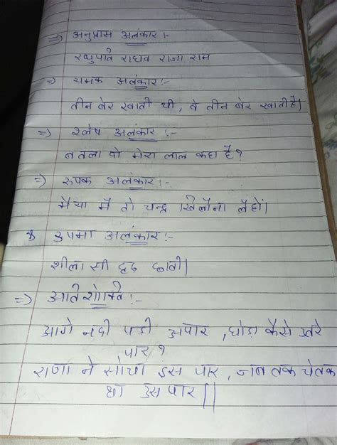 simple examples for all alankars - Brainly.in