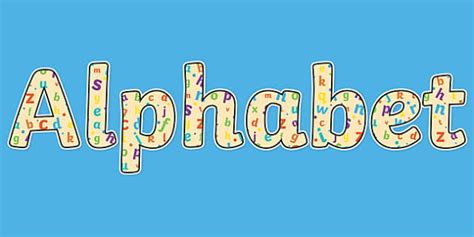 Lettering Alphabet | Alphabet Display Letters | Twinkl