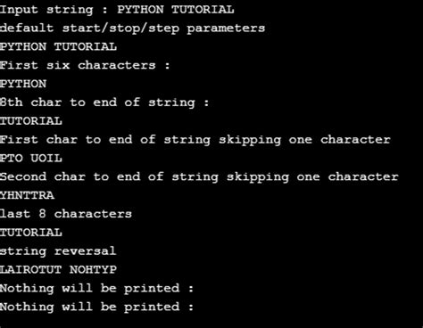 How to Slice a String Python 的图像结果