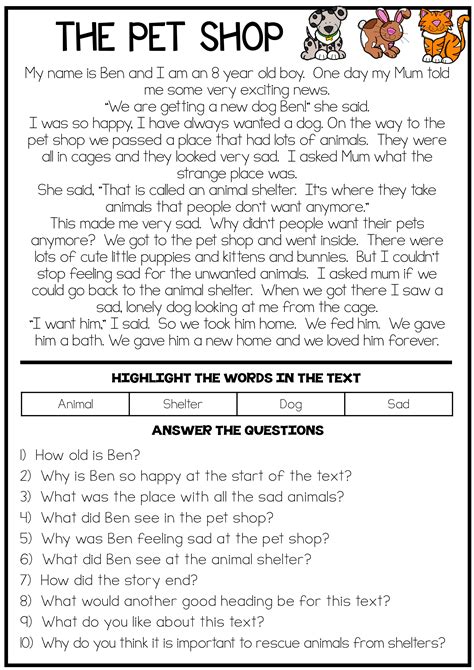 English Comprehension Passage With Questions | Reading Comprehension ...