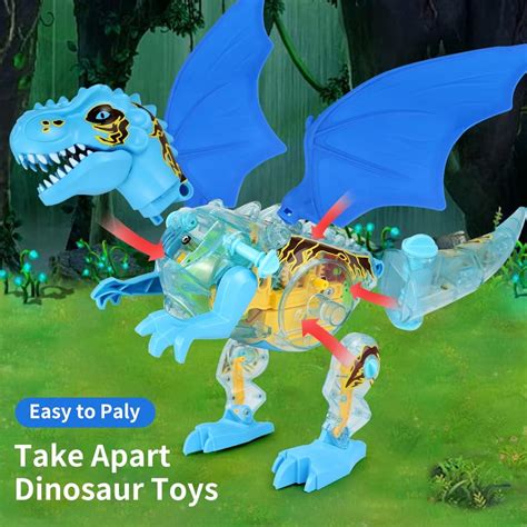 Buy TAKIHON Walking Dinosaur Toys,Spray Dino Toys with Light&Music ...