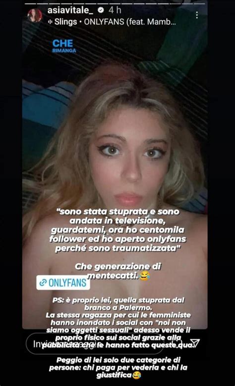 Asia Vitale, vittima di stupro, apre OnlyFans? Non proprio, intanto però tutti la insultano. Ma ...