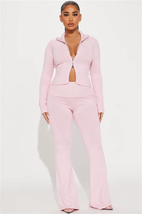 Baddie Energy Sweater Pant Set - Pink | Fashion Nova | Fashion nova ...