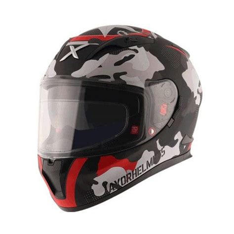 Axor STREET Gloss CAMO Black Red Helmet – Destination Moto