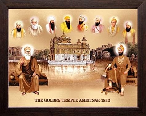 Art n Store: All Ten Sikh Gurus and 1833 Golden Temple, HD Printed ...