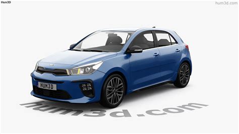 360 view of Kia Rio hatchback GT Line 2023 3D model - 3DModels store