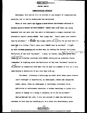 Fillable Online SECOND PERIOD, COMMUNICATIONS SECURITY, HISTORY OF ...