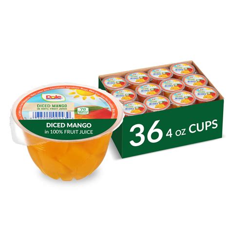Snapklik.com : Dole Fruit Bowls Diced Mango In 100% Juice Snacks