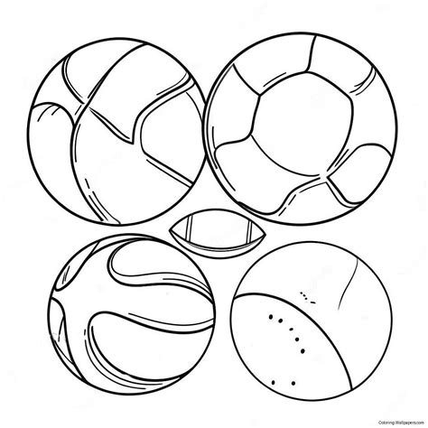 Sports Balls Coloring Page (62603-49544)