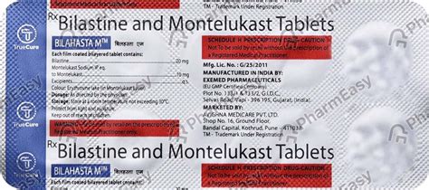 Buy Bilast M Strip Of 15 Tablets Online at Flat 15% OFF | PharmEasy