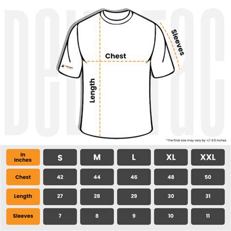 Oversized T-Shirt Size Chart – DeltaTac.shop