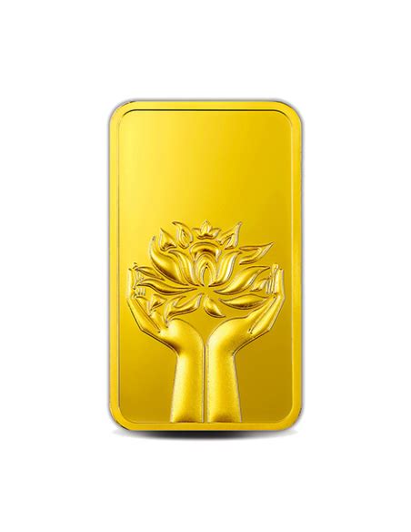 Buy MMTC PAMP Gold Lotus Bar of 1 Grams Gold 24 Karat I CoinBazaar