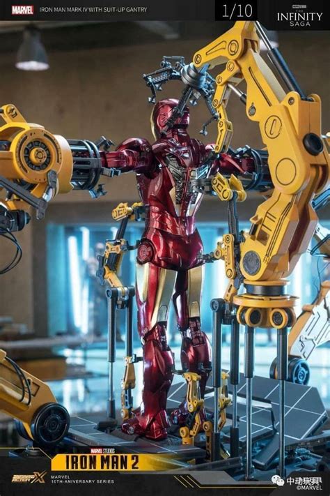 ZD TOYS - 1/10 Iron Man MK IV with Suit-Up Gantry Action Figure Set ...