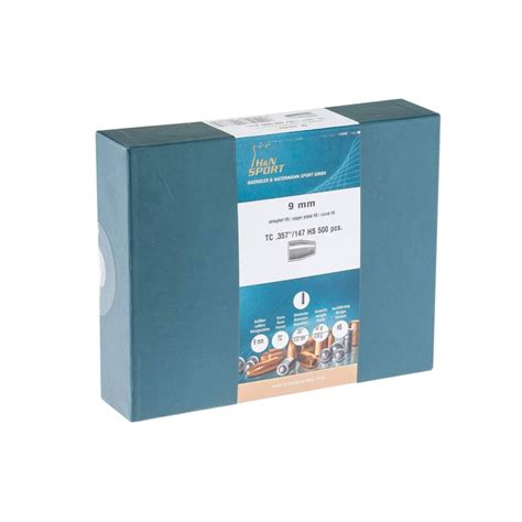 Ogives H&N - high speed - round nose 9 mm Mak 147Gr