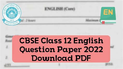 Image result for Class 12th English CBSE Sample Paper 2022