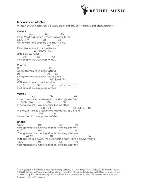 Goodness-of-God-Chord-Chart - Bethel Music