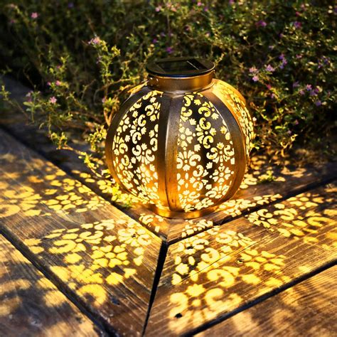 Buy neemor Hanging Solar Lantern Lights Outdoor Waterproof Garden Decor ...