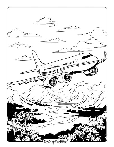 Free Airplane Coloring Pages To Print Out
