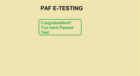 Image result for PAF Test On Computer