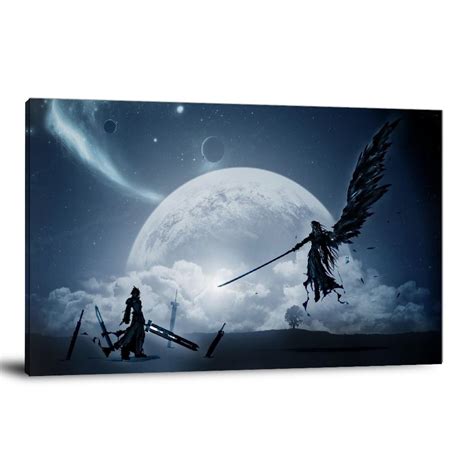 Iik Final Fantasy Xv Remake Cloud Vs Sephiroth Canvas Art | Desertcart ...
