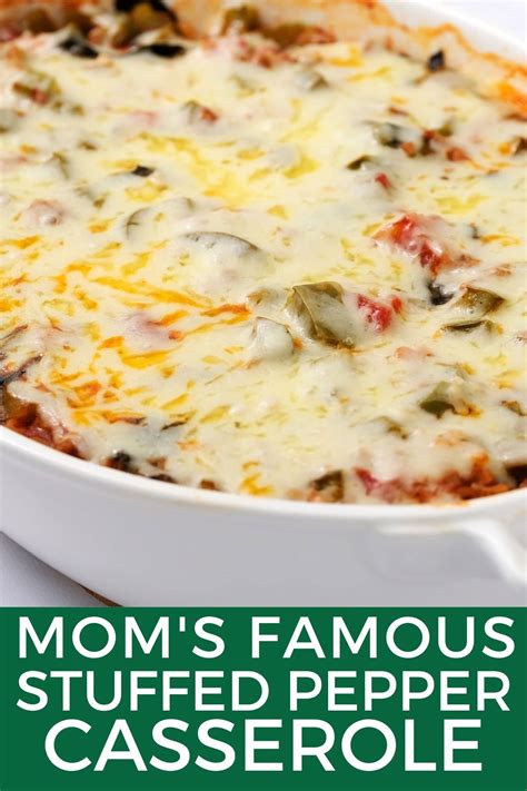Unstuffed Bell Pepper Casserole with Ground Beef - Brooklyn Farm Girl