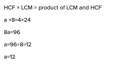 if HCF of (a,8) is 4 and LCM of (b,12) is 12.then find a,b - Brainly.in