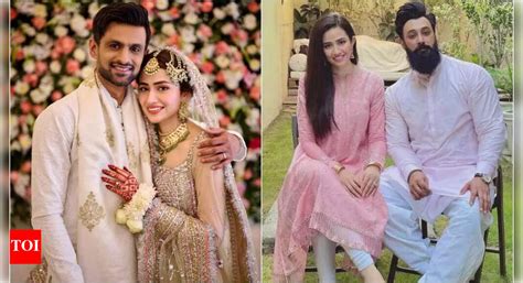 Shoaib Malik was already friends with his now-wife Sana Javed and her ...