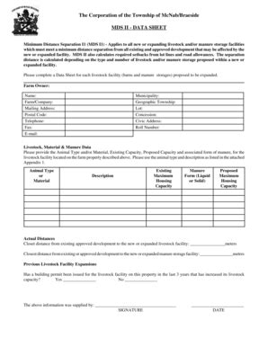 Fillable Online MDS II Form.wpd - McNab/Braeside Fax Email Print ...