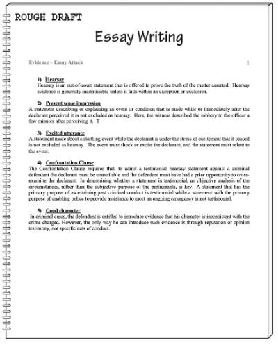 Bar Exam: Essay Attack: Evidence - The International Lawyer