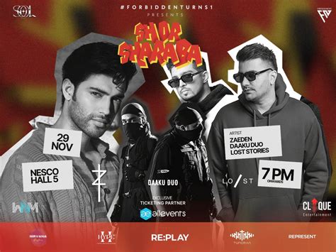 Shor Sharaba Ft-:Zaeden,Lost Stories,Daaku duo – Things to Do in Mumbai ...