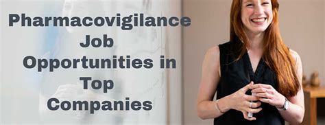 Pharmacovigilance Job Opportunities in Top Companies
