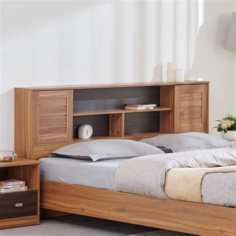 Buy Helios Vincent Queen Bed - Brown from Helios by Home Centre at just ...