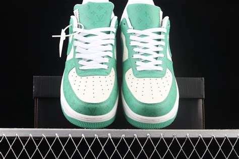 LV x Nike Air Force 1 07 Low White Green Black Shoes 341524-002 - Air ...