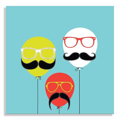 Snoogg Canvas Wall Art Painting Movember Balloon UnFramed Decor For ...