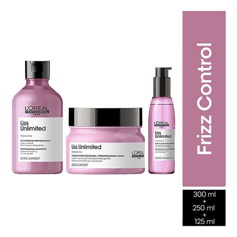 L'Oreal Professionnel Liss Unlimited Shampoo, Hair Mask & Hair Serum