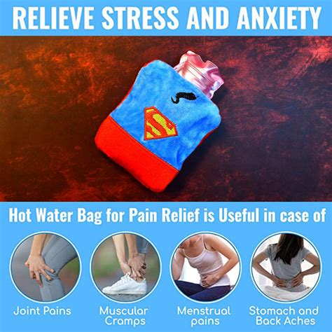 Buy Superman Print Hot Water Bag with Cover | DeoDap