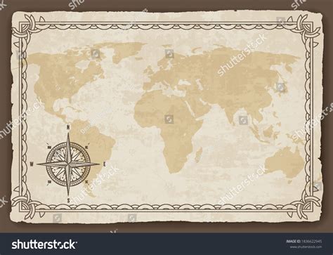Blank Old World Map Vector 的图像结果